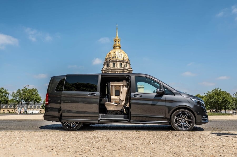 Mercedes Classe V avec chauffeur privé Ultravalet